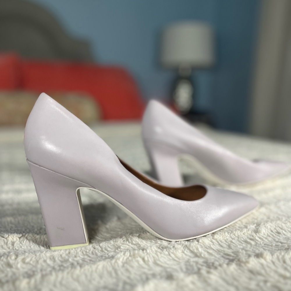 Franco Sarto Sasha Pump Leather Lilac Purple Size 9 NWOB